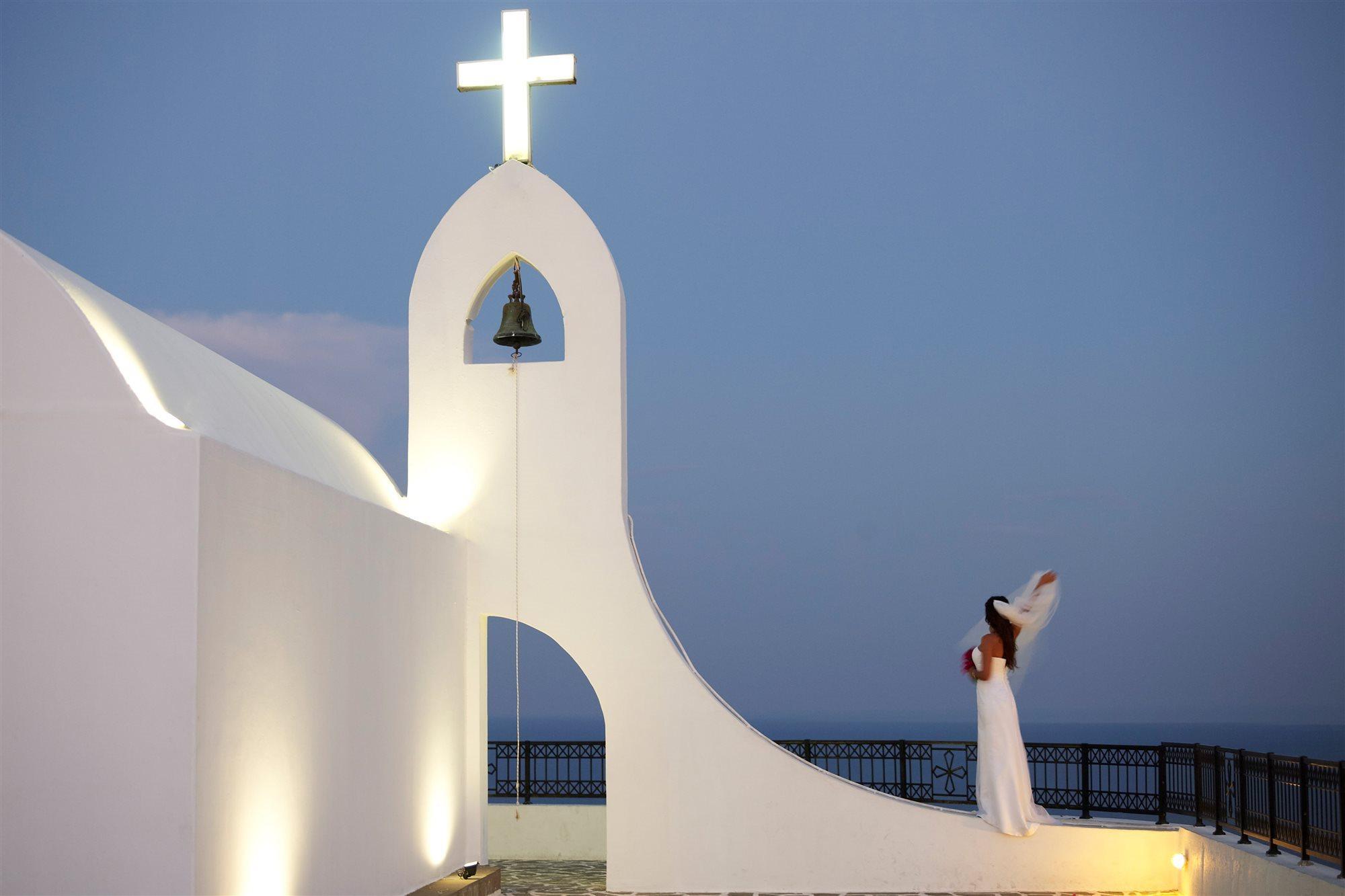 Esperos Village Blue & Spa - Adults Only Faliraki Exterior photo The bell tower of the church of Panagia