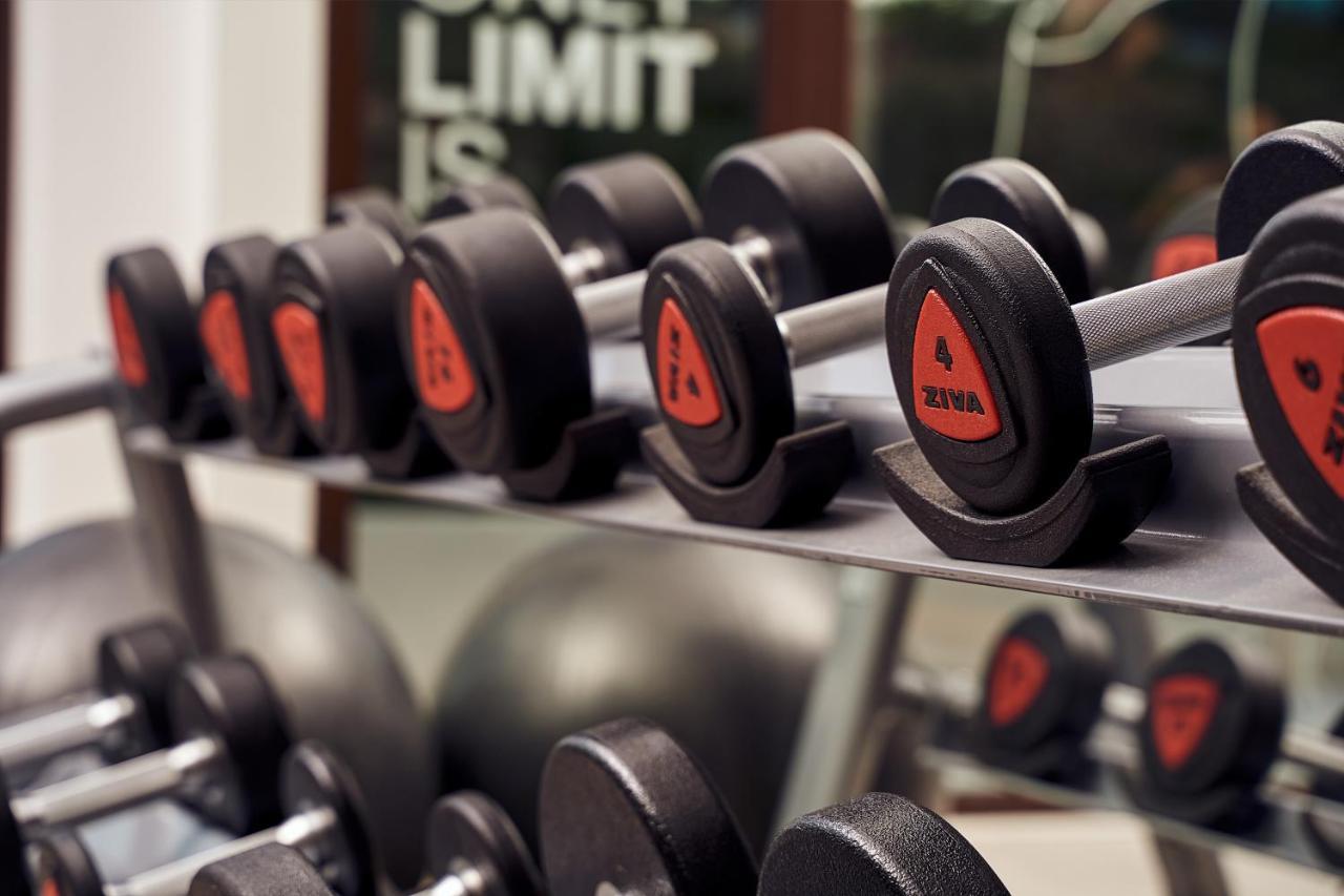 Esperos Village Blue & Spa - Adults Only Faliraki Exterior photo Dumbbells on a rack